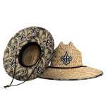New Orleans Saints Floral Straw Hat