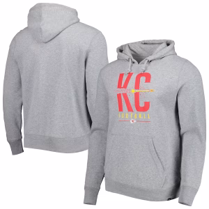 KANSAS CITY CHIEFS SLATE GREY REGIONAL HEADLINE HOODIE