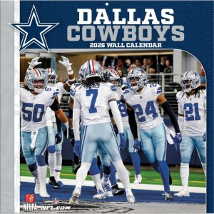 NFL Dallas Cowboys 2026 Wall Calendar