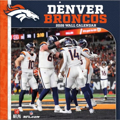 NFL Denver Broncos 2026 Wall Calendar