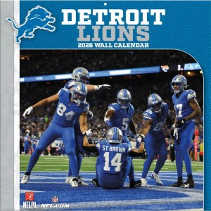 NFL Detroit Lions 2026 Wall Calendar