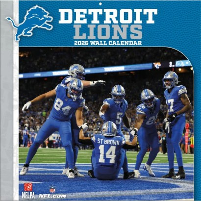 NFL Detroit Lions 2026 Wall Calendar