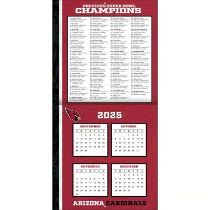 NFL Arizona Cardinals 2026 Wall Calendar