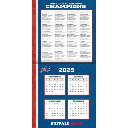 NFL Buffalo Bills 2026 Wall Calendar