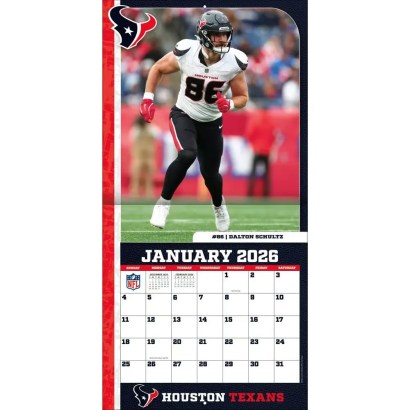 NFL Houston Texans 2026 Wall Calendar