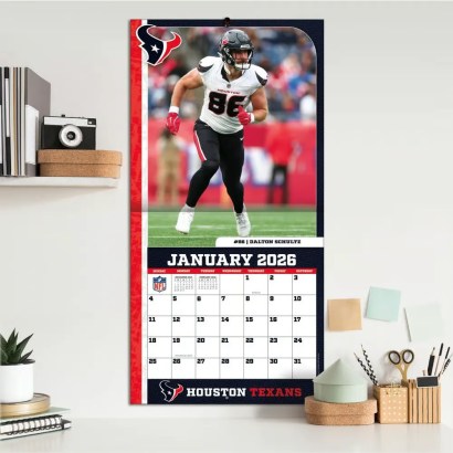 NFL Houston Texans 2026 Wall Calendar