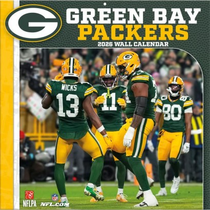NFL Green Bay Packers 2026 Wall Calendar