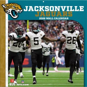 NFL Jacksonville Jaguars 2026 Wall Calendar