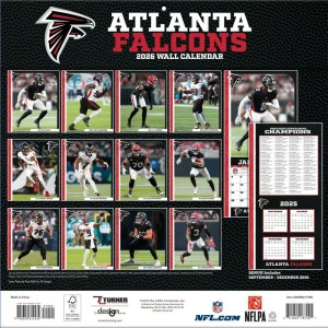 NFL Atlanta Falcons 2026 Wall Calendar