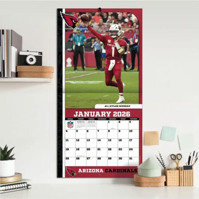 NFL Arizona Cardinals 2026 Wall Calendar