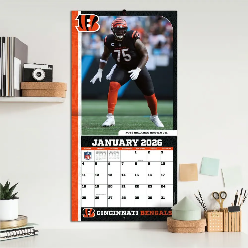 NFL Cincinnati Bengals 2026 Wall Calendar
