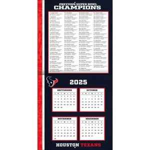 NFL Houston Texans 2026 Wall Calendar