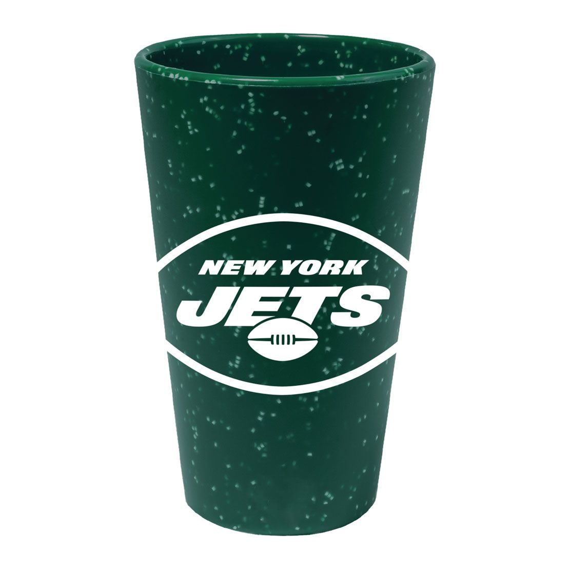 New York Jets Green Speckle 16oz Silicone Pint