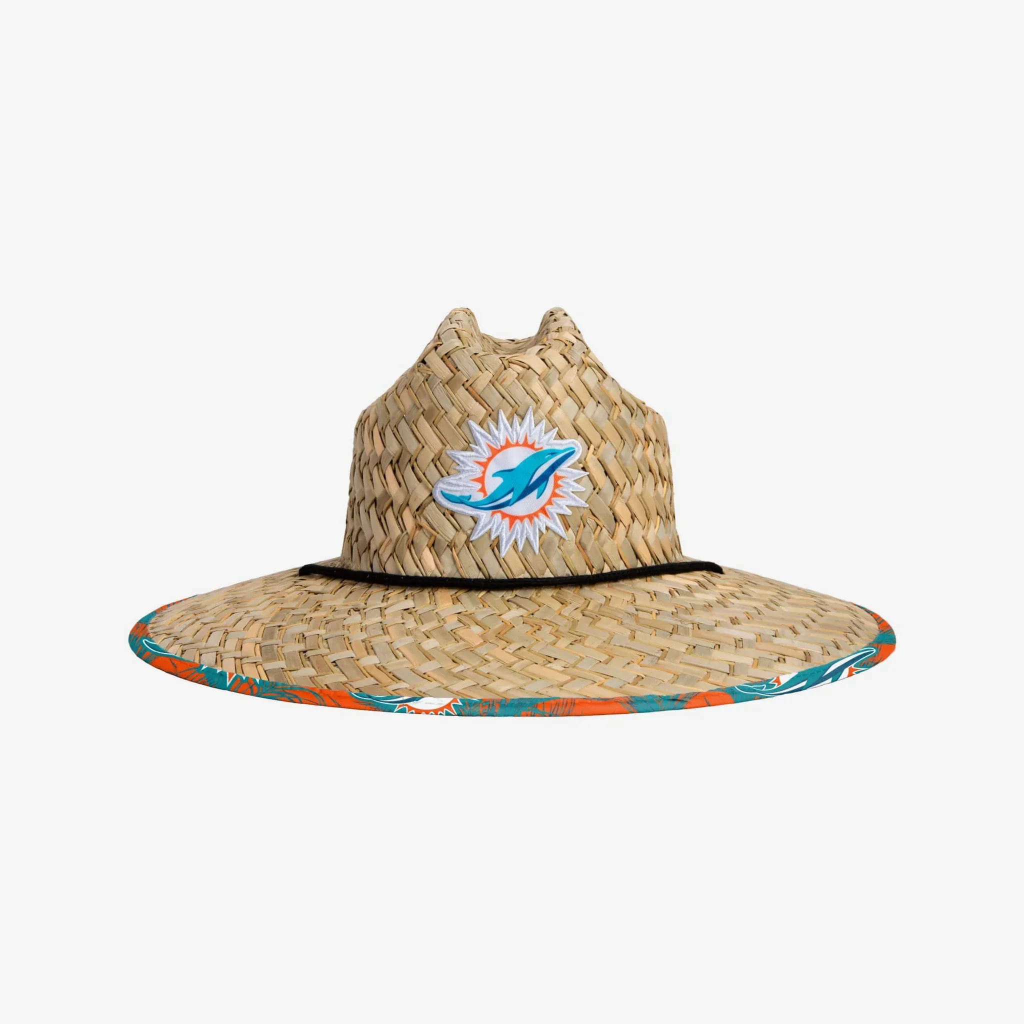Miami Dolphins Floral Straw Hat